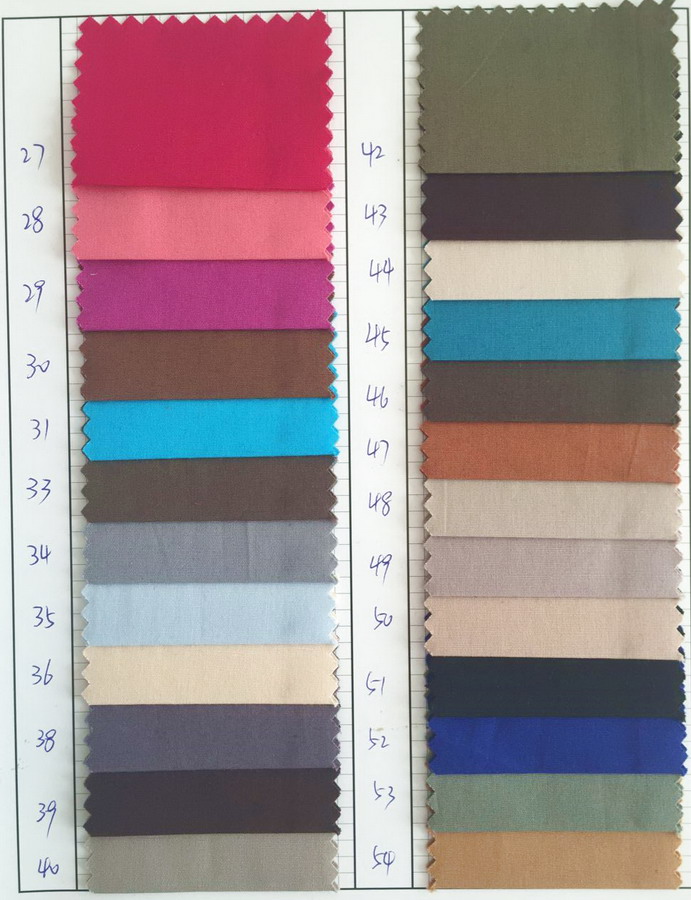 120GSM Cotton Plain Shirting Woven Spandex Fabric