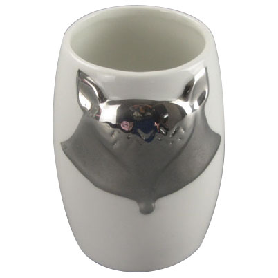 Electroplating Fox Design Ceramic Cup