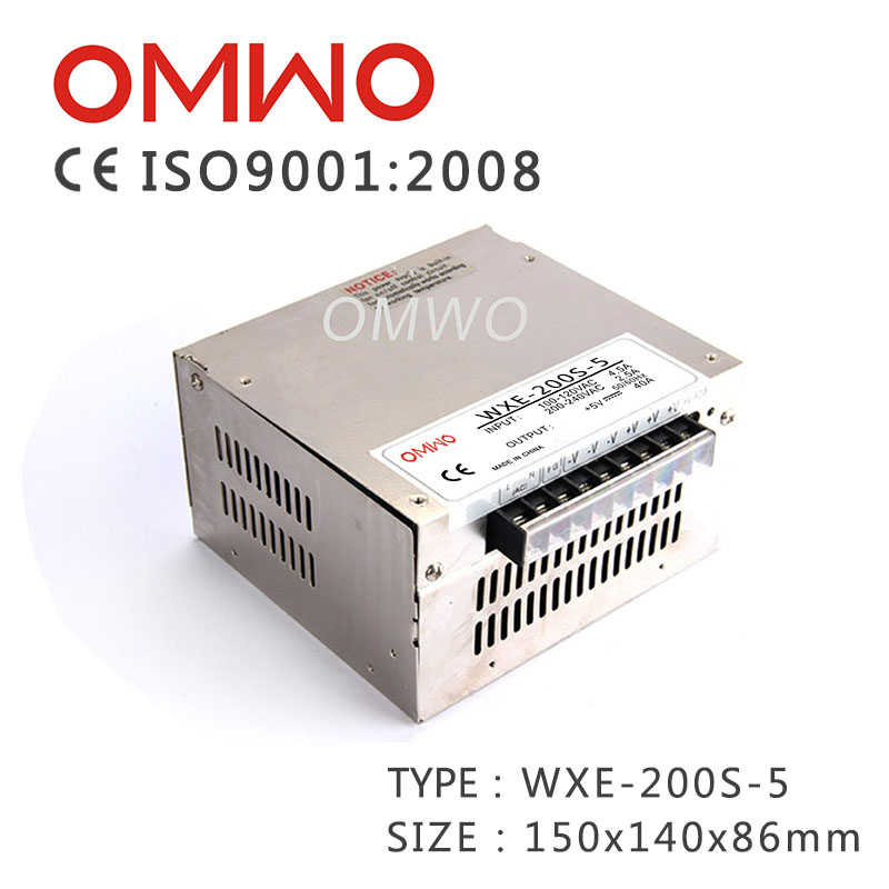 Wxe-200-5, 200W Hot Sale 5V 40A Mobile Power Supply