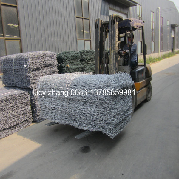 2.7mm Hexagonal Gabion/Galvanized Gabion Box/PVC Coated Gabion Basket for Dam Protection