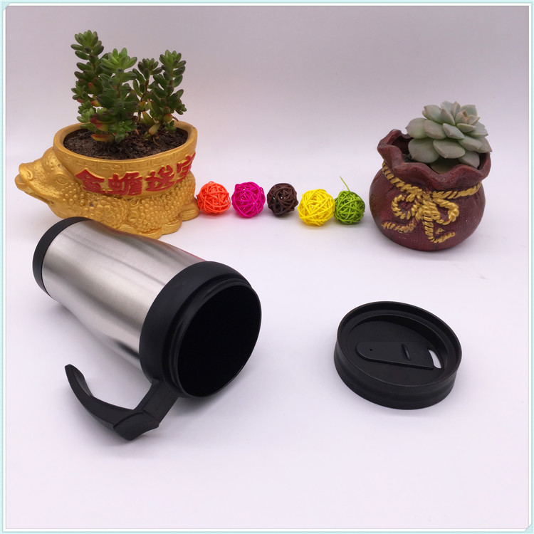 450ml Double Wall Stainless Steel Auto Travel Mug with Handle (SH-SC34)