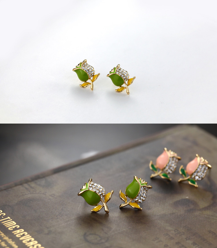 Destiny Jewellery Crystal From Swarovski Rose Earrings