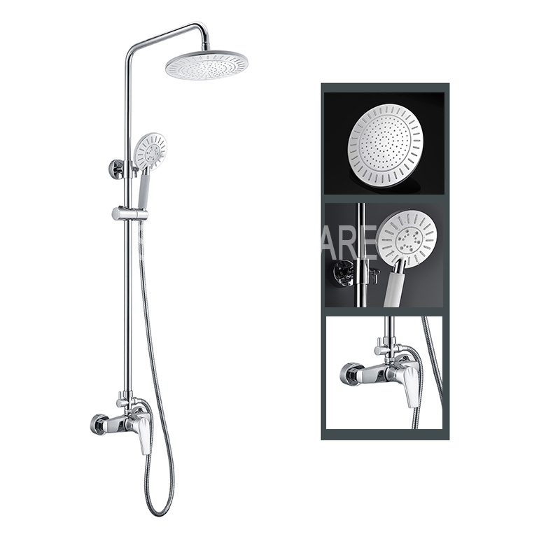 Multi-Function High Quality Rain Shower Brass Chrome Shower Set