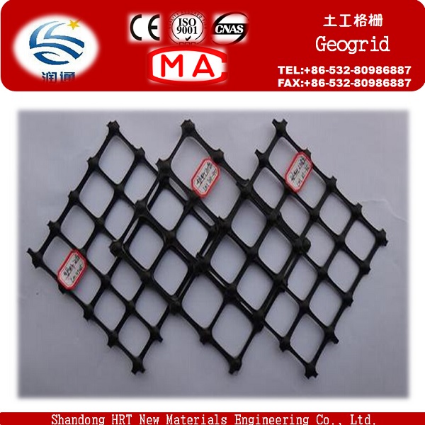 HDPE Pet Fiberglass Biaxial Uniaxial Tensile Plastic PP Geogrids
