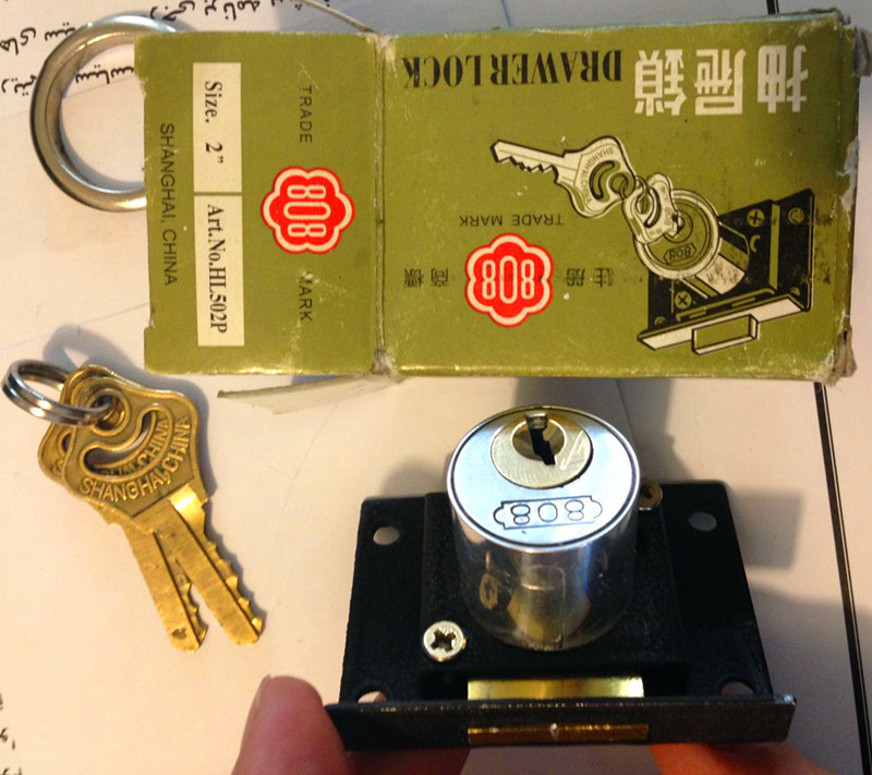 808 Drawer Lock, Furniture Lock, Brass Drawer Lock Al-808