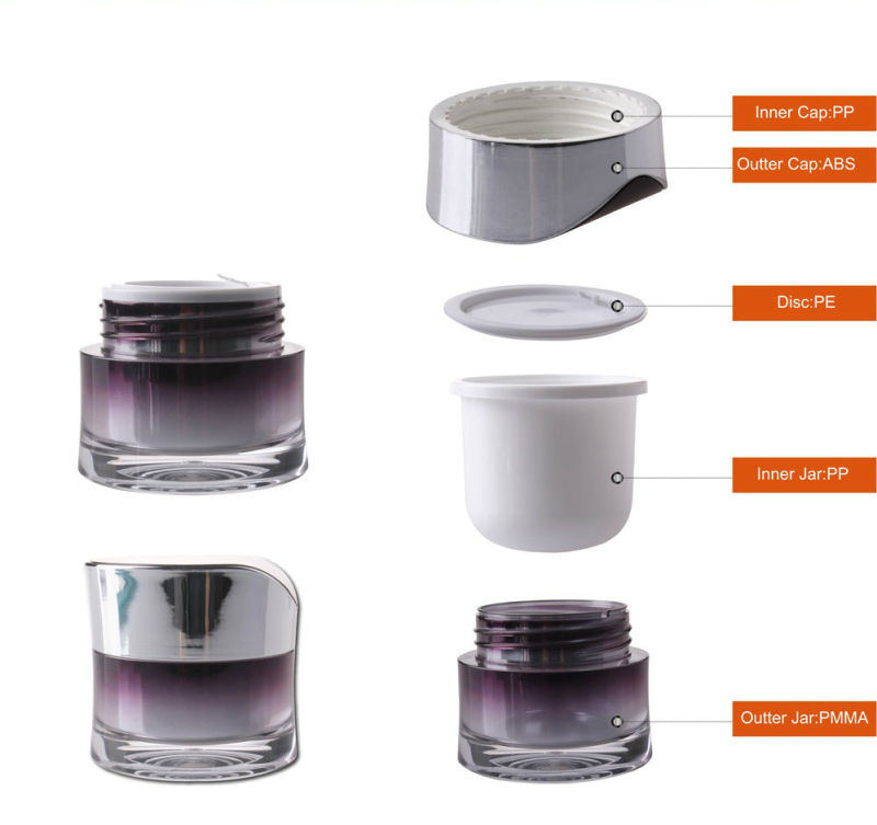 Wholesale Beauty Empty Cosmetic Cream Jars Acrylic Jar