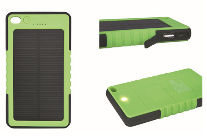 5000mAh USB Power Bank Waterproof Mobile Phone Solar Charger