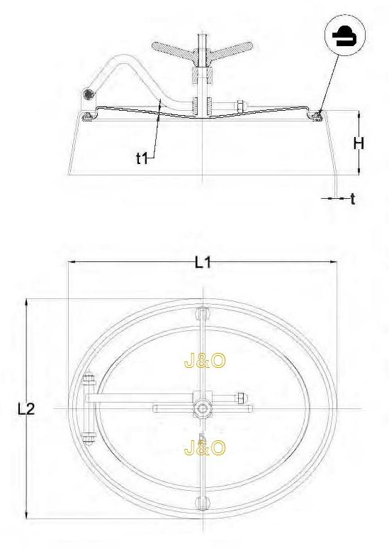 Sanitary Stainless Steel Cover Manhole