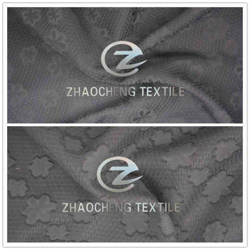 2016 Jacquard Polyester Chiffon Fabric for Fashion Dresses Uses (ZCFA001)