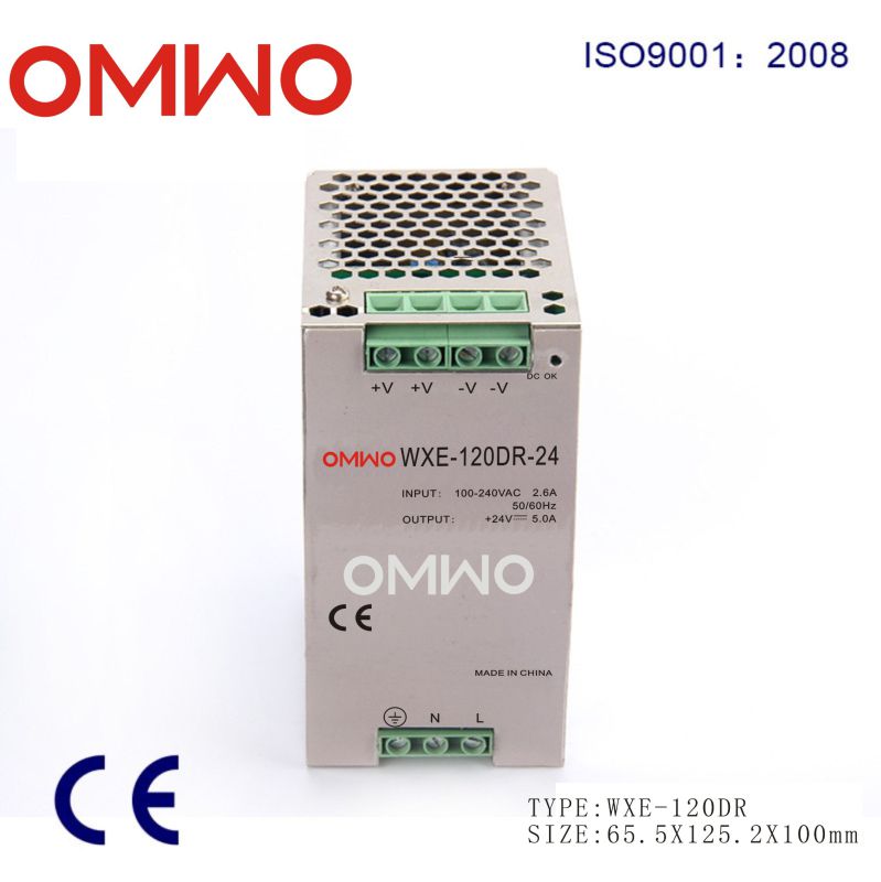 Aluminum Alloy Shell Wxe-120dr-12 DIN Rail Power Supply