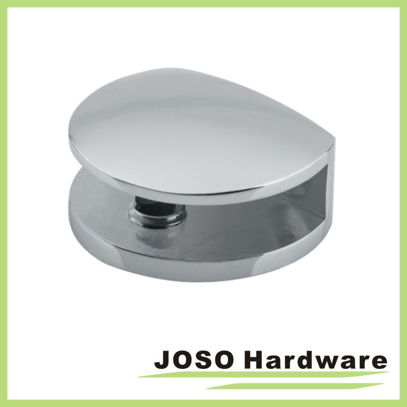 Round Style Mirror Polish Shower Door Glass Clip (BH610)