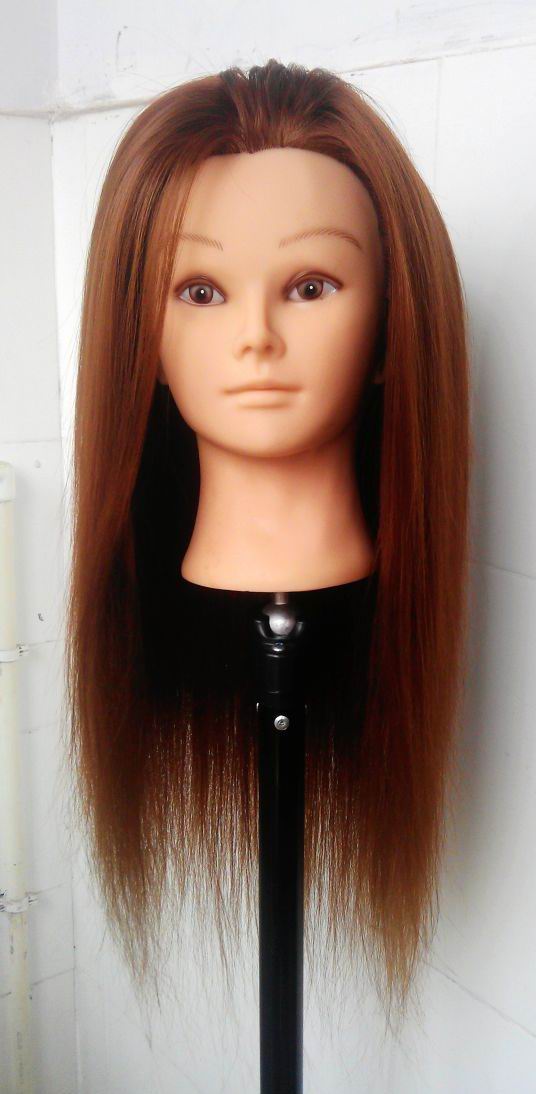 Hot Sell Cheapest Training Head Brown Color Doll Training Head/Hairdressing Head/100% Human Hair Training Head for Hairdressing School