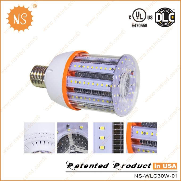 UL Dlc IP64 110V-277VAC 4000k E26 E39 4500lm 30W LED Light Bulb