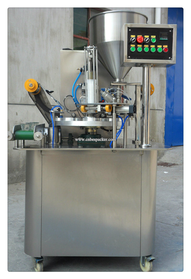 Rotary Type Automatic Cup Water Tray Sealing Machine