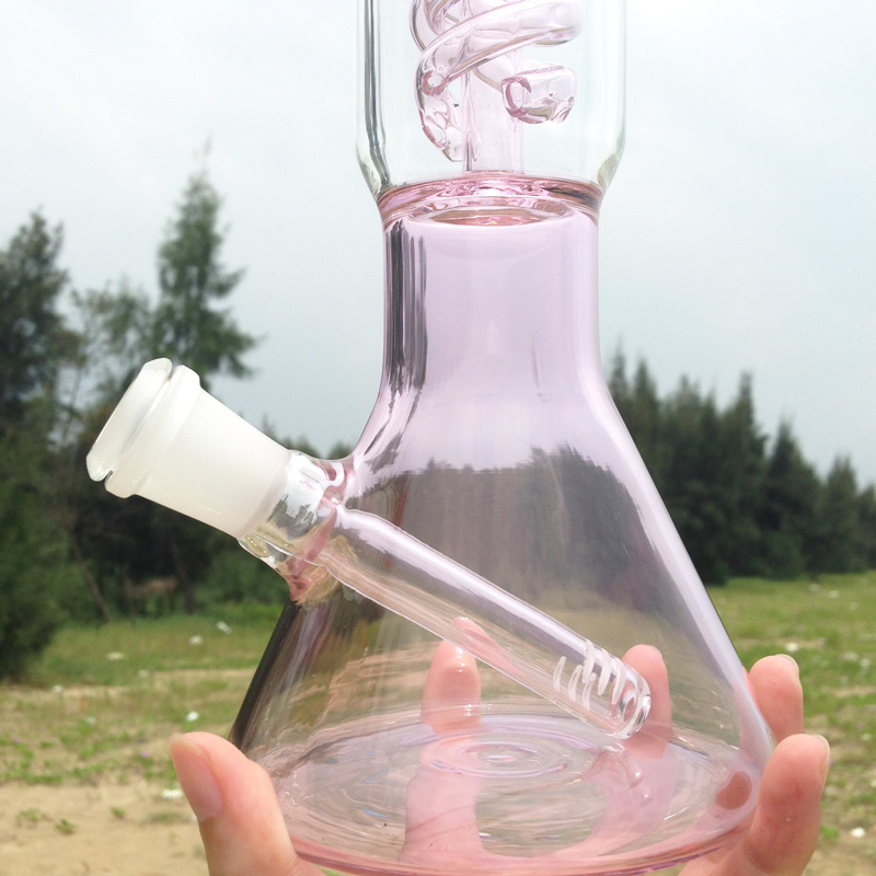 Autunm Pink New Design Glass Water Pipe for Hookah Smoking (ES-GB-250)