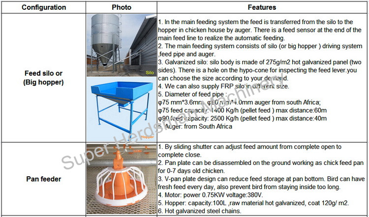 Full Set Automatic Poultry Farming Equipment for Breeder Chicken