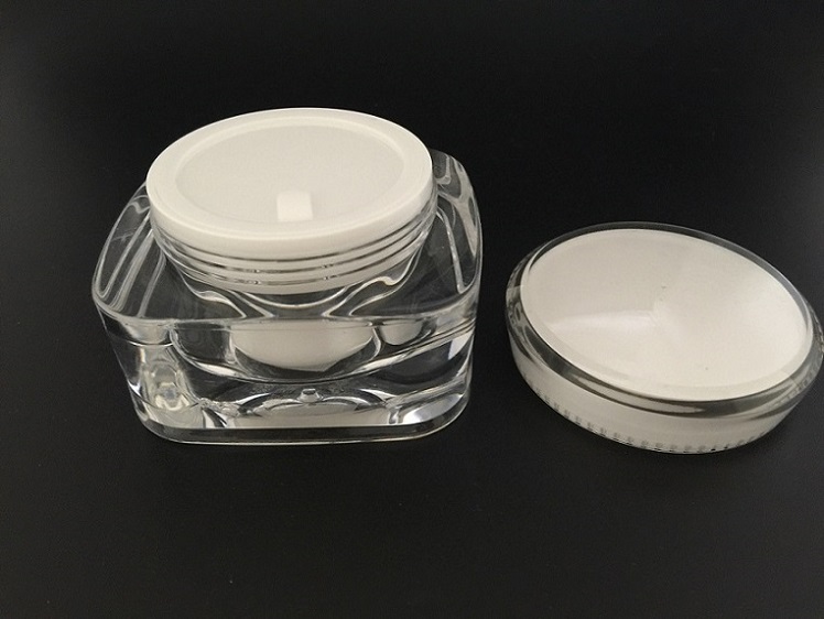 Round Square Cream Jars for Cosmetic Packaging