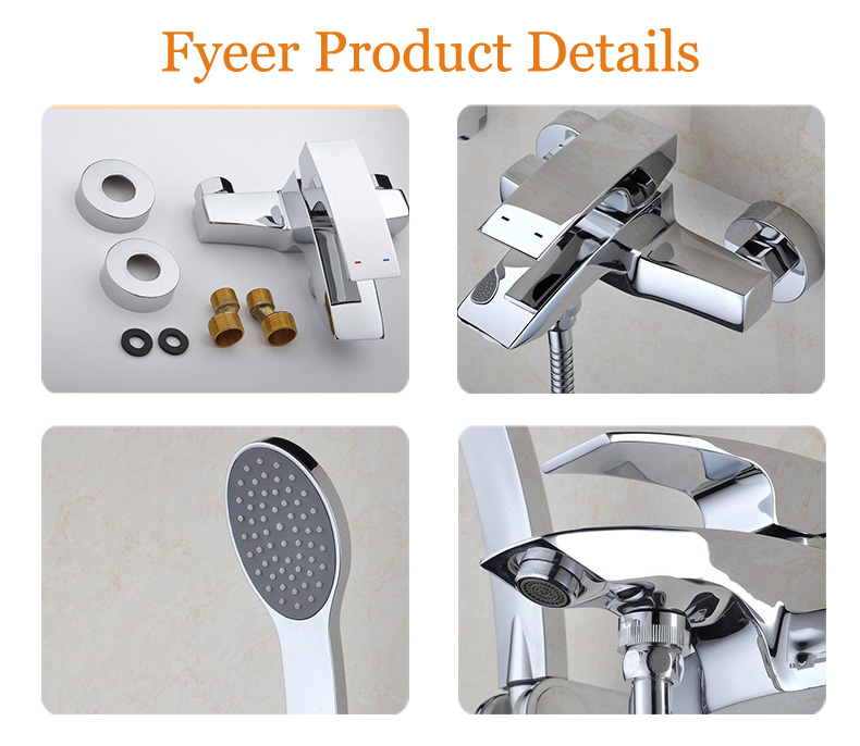 Fyeer Bathroom Bath and Shower Faucet with Diverter (QR100T)