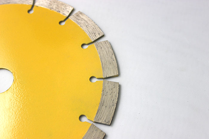 Yellow Dry Cutter Segmented Edge Cutting Saw Blade for Slab Edge Cutting of Kinds of Hard Stones