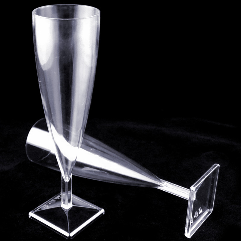 Tableware Plastic Cup Square Bottom Champagne Glasse