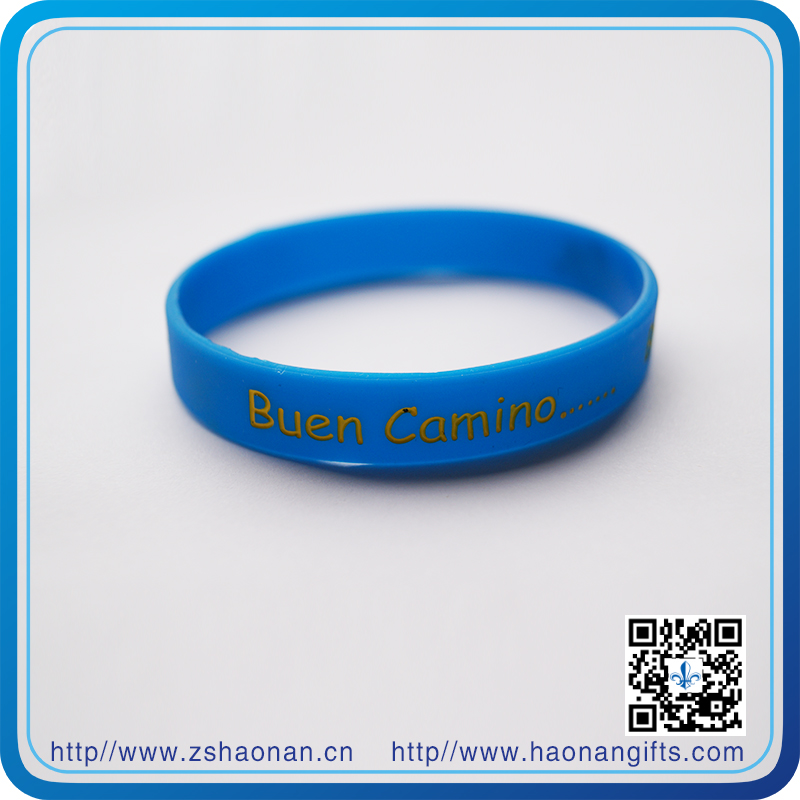 202*12*2mm OEM Printed Silicone Bracelet Rubber Band