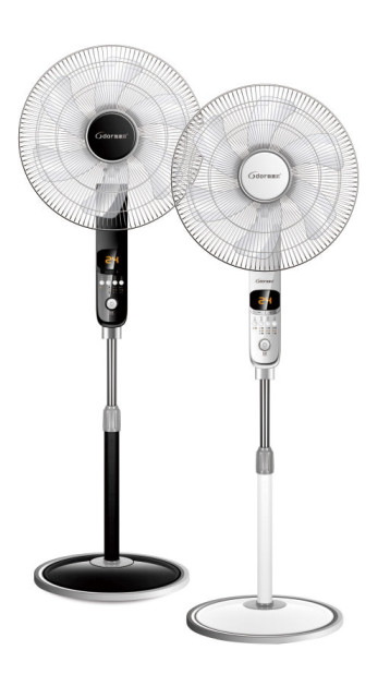 16 Inch 6 Blades Electric Stand Fan with LED Display