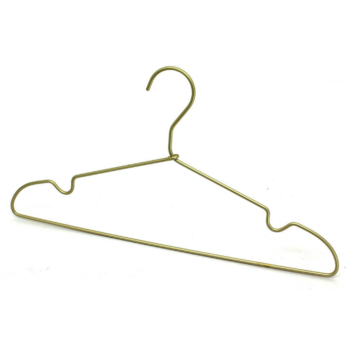 Aluminium Clothes Hanger Gild Plated Top Custome Order Workable