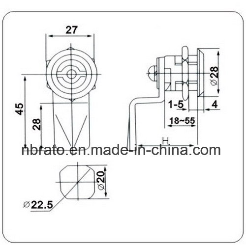 Electronic Cylinder Panel Cam Lock