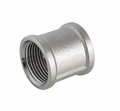Nickel-Plated Screw Fitting - Socket F/F for Brass Fittings