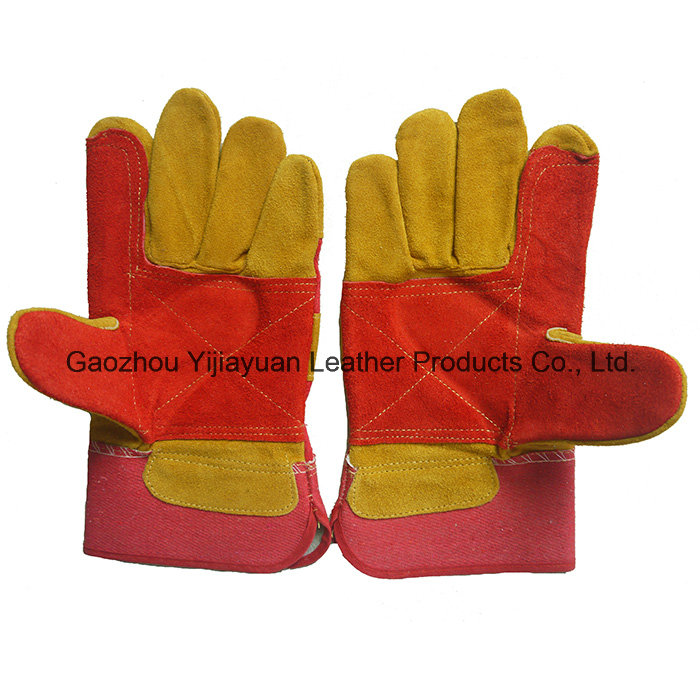 Industrial Safety Cow Split Leather Working Gloves