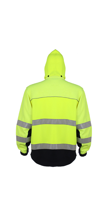 Class 3 Hi-VI Long-Sleeve Fleece Reflective Hoodie