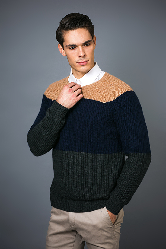 Men's Fashion Cashmere Blend Sweater 17brpv078