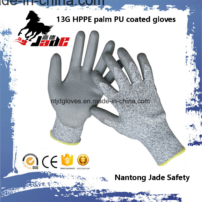 13G Hppe Black Cut Resistant Glove