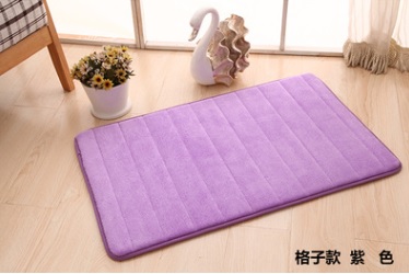 Coral Fleece Mat with Anti Slip Backing