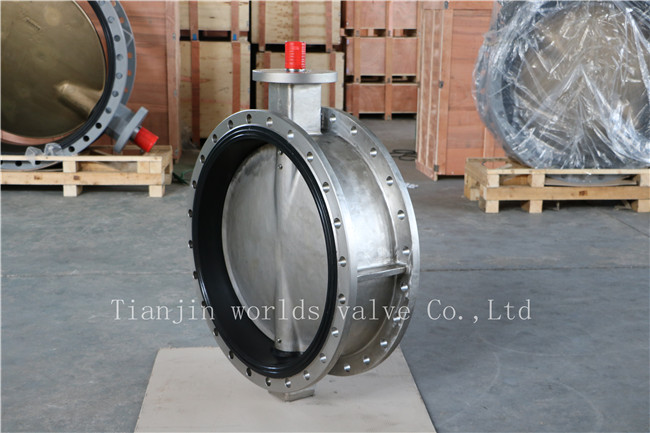 Stainless Steel Bare Shaft Double Flanged Butterfly Valve (CBF01-TF01)