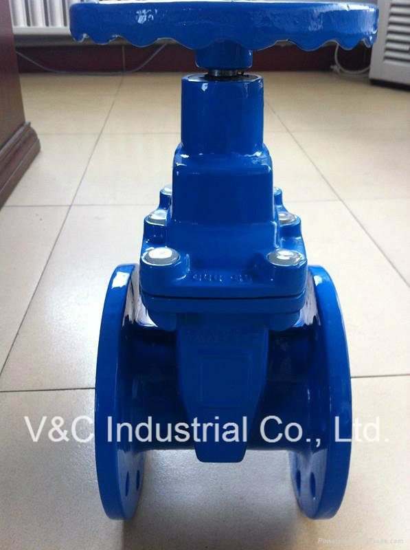 DIN Ductile Iron Gate Valve with Flange End