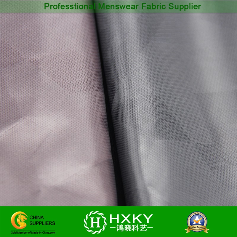 PU Coating Jacquard with Imitation Memory Polyester Fabric