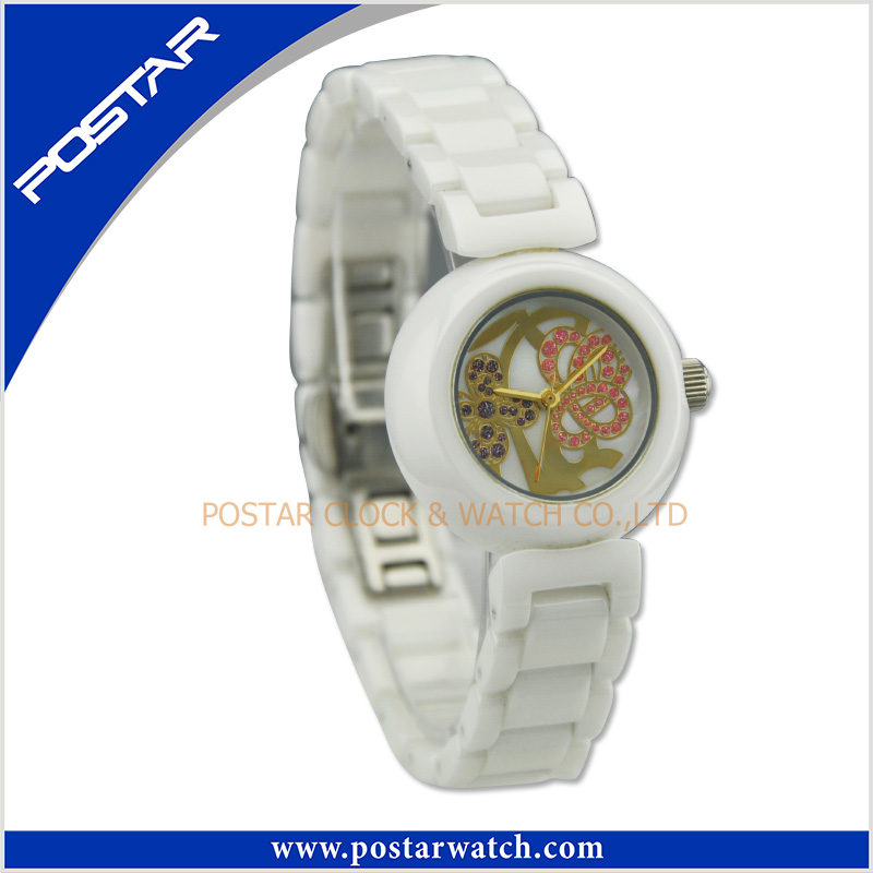 2016 Latest Popular Ladies Fashion Ceramics Watch with Sapphire Glass