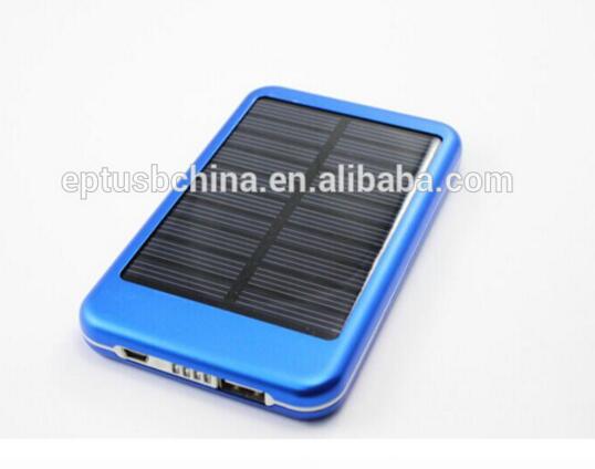 6000mAh Solar Power Bank Panel Charger with LED Light