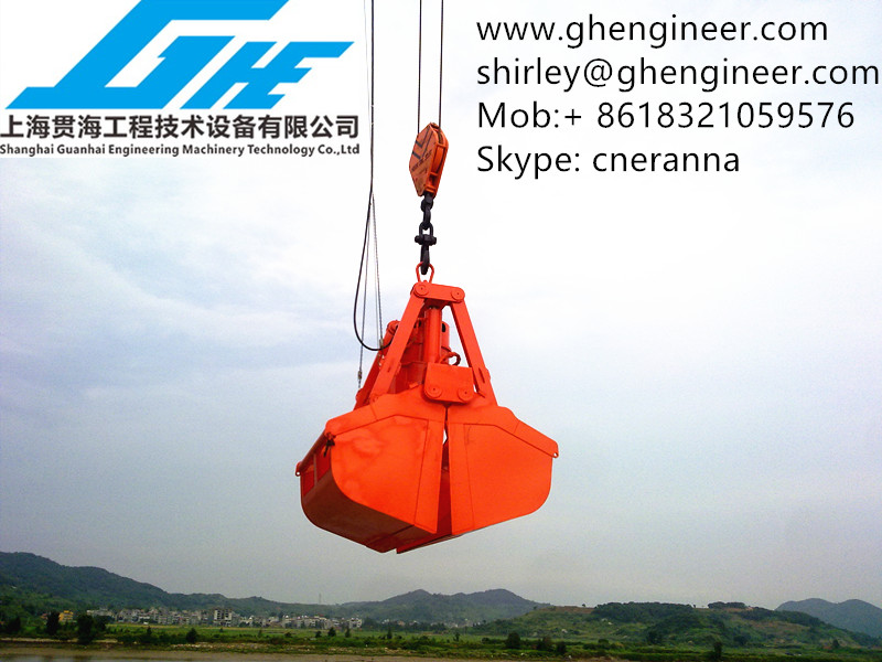 30t Marine Crane Hydraulic Clamshell Grab Bucket