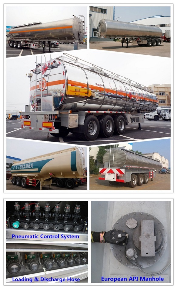 40000 Liters Oil Tanker Semi Trailer with Dongfeng Cummins Tractor