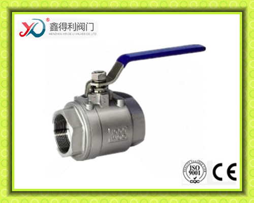 Two Piece Ss Manual Ball Valve with Female Threaded Connection