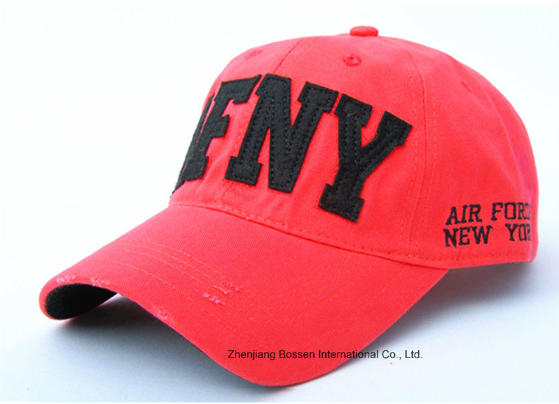 OEM Produce Customized Logo Applique Embroidered Promotional Cotton Baseball Cap