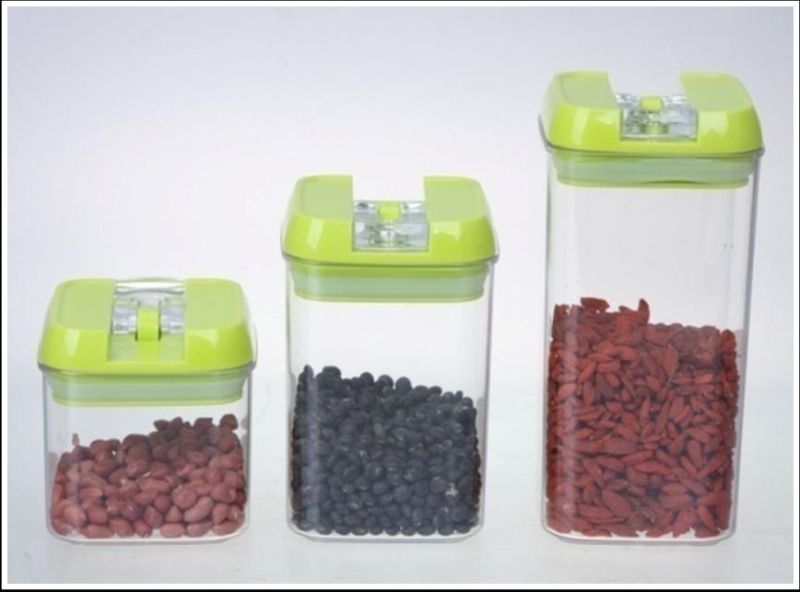 Three PCS One Set High Quality Plastic Storage Jar