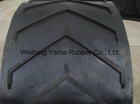 Types Chevron Rubber Conveyor Belt for Steep Inclined Materials Conveying