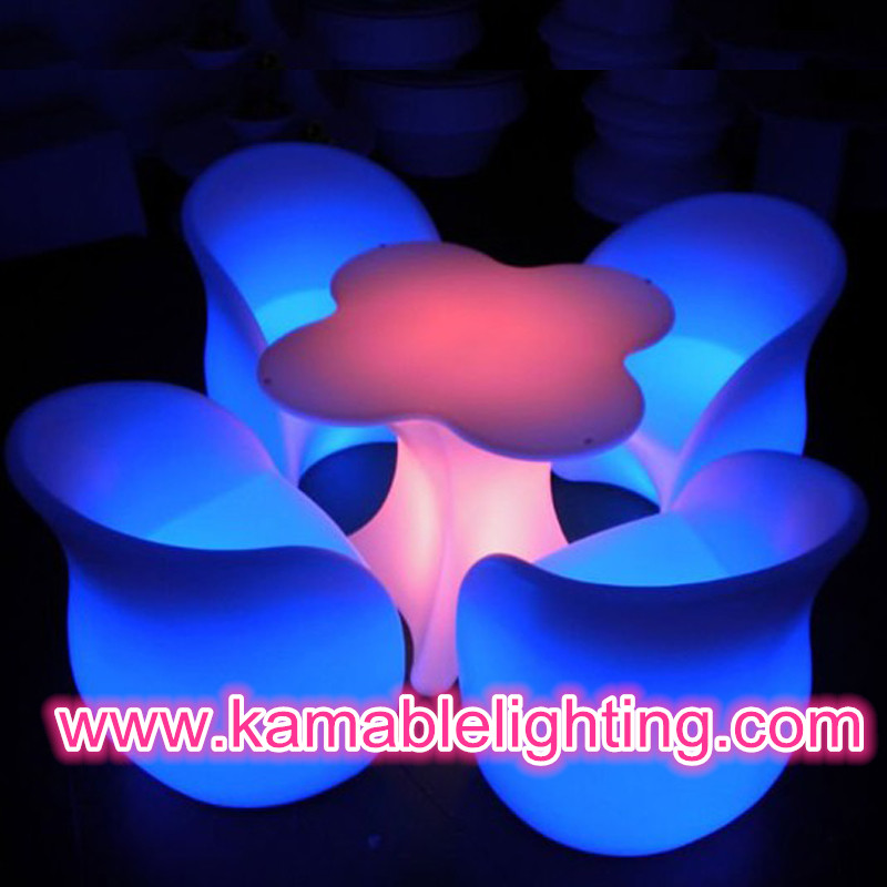 Waterproof Furniture LED Table with Glass (G001)