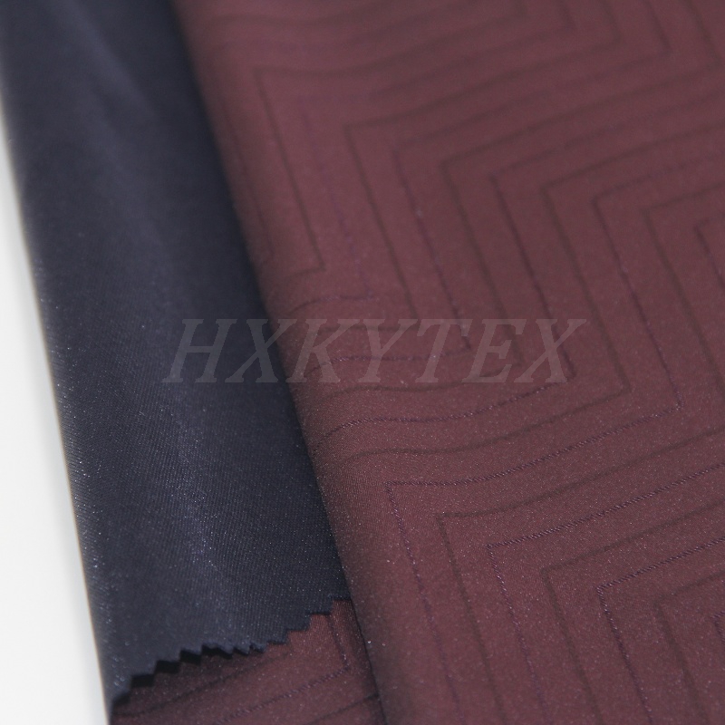 W Shape Jacquard with Compound Polyester Fabric for Jackets