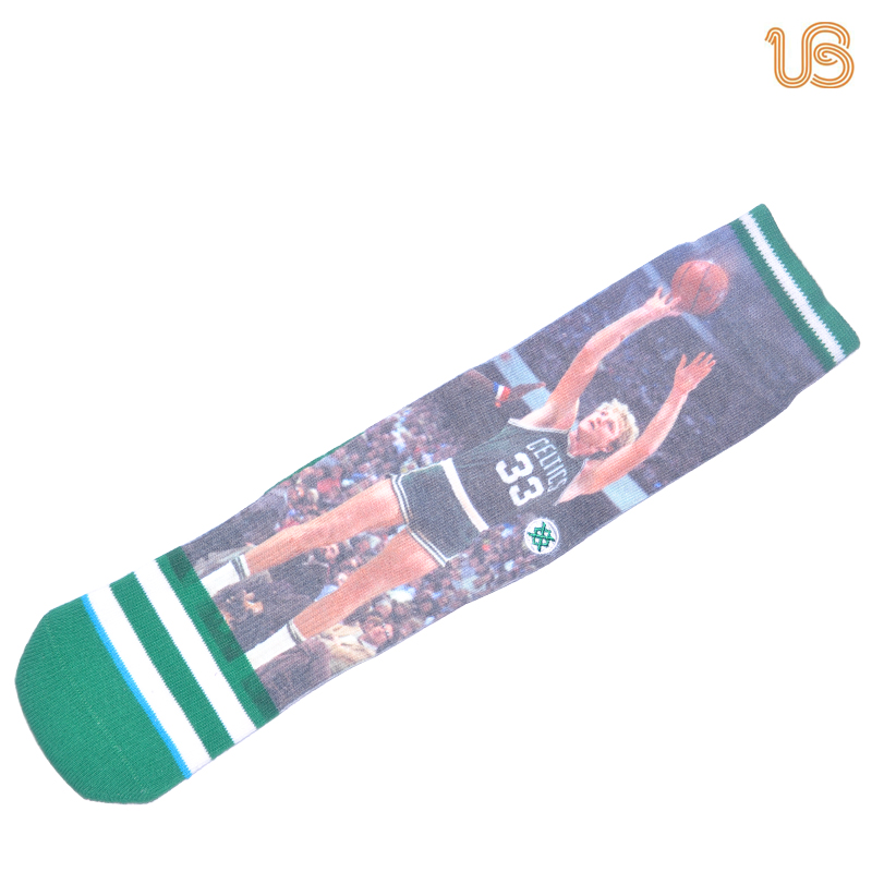 Men's Printed Basketball Sport Sock