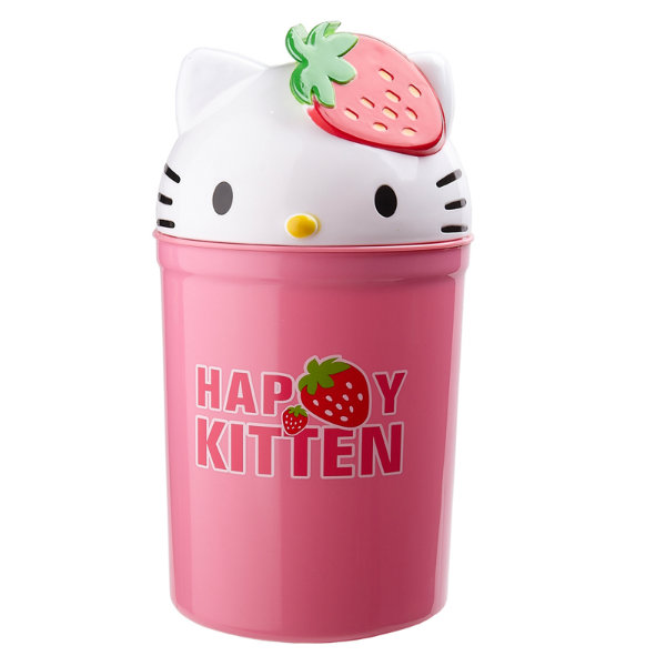 Hello Kitty Head Shaped Living Room Trash Bin (FF-5250)