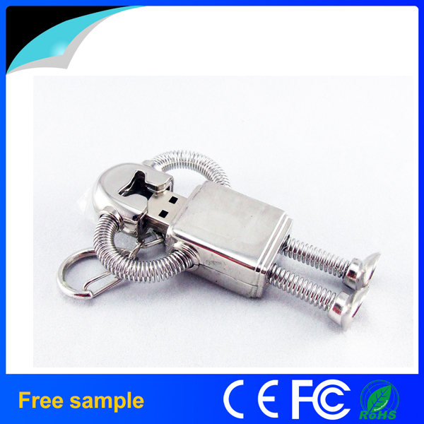 2016 Newest Hotsale Metal Robot USB Flash Drive